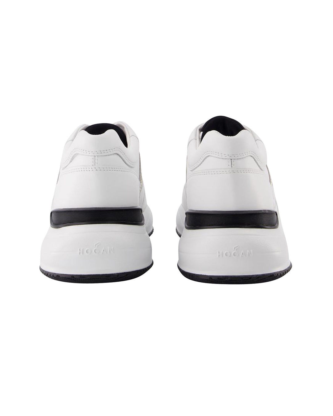 【関税込み】Interaction Allacciato H Laser Sneakers in White Hogan Interaction Allacciato H Laser Sneakers in White