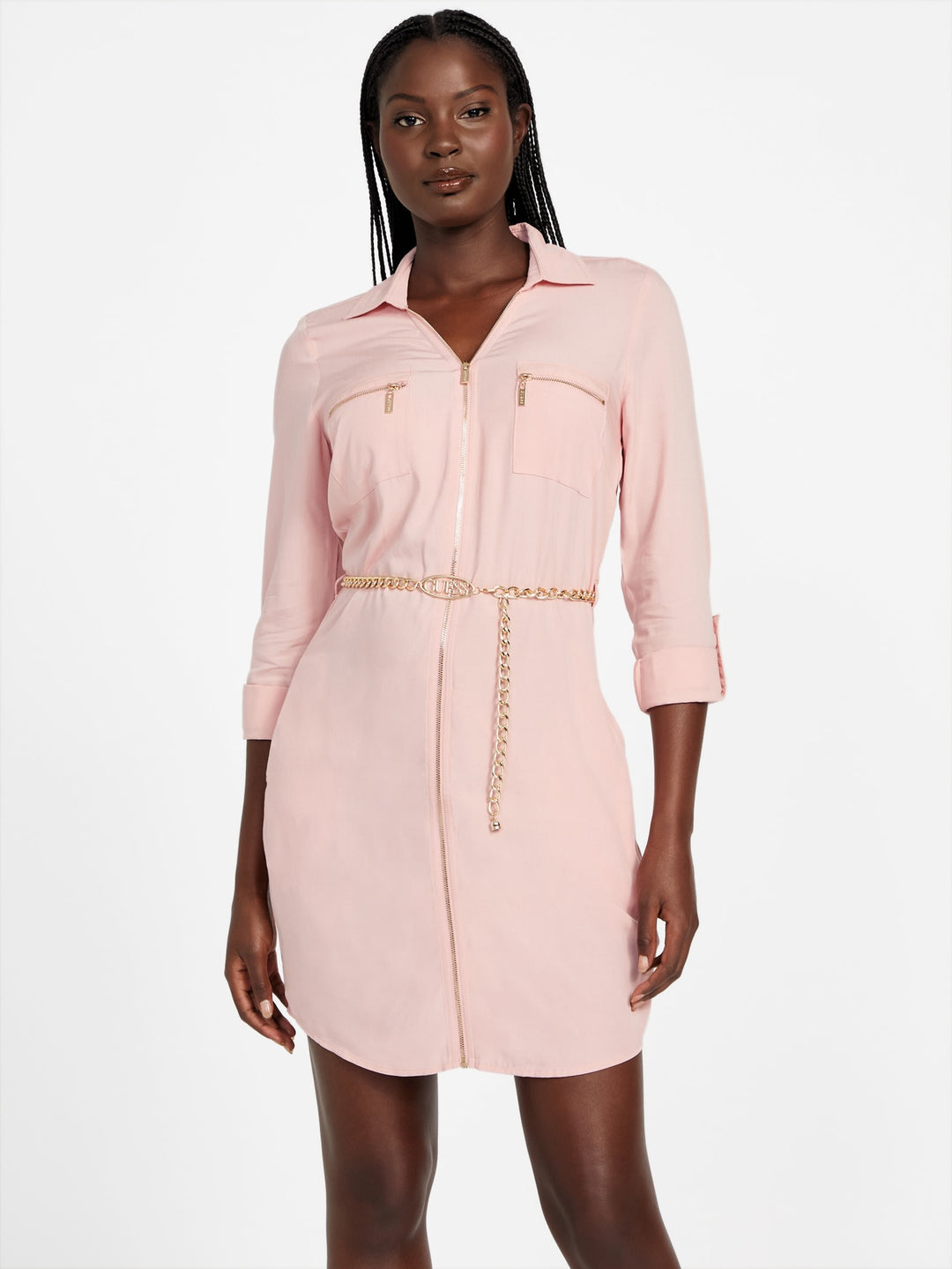 Guess Factory Elina Belted Dress | ShopSimon