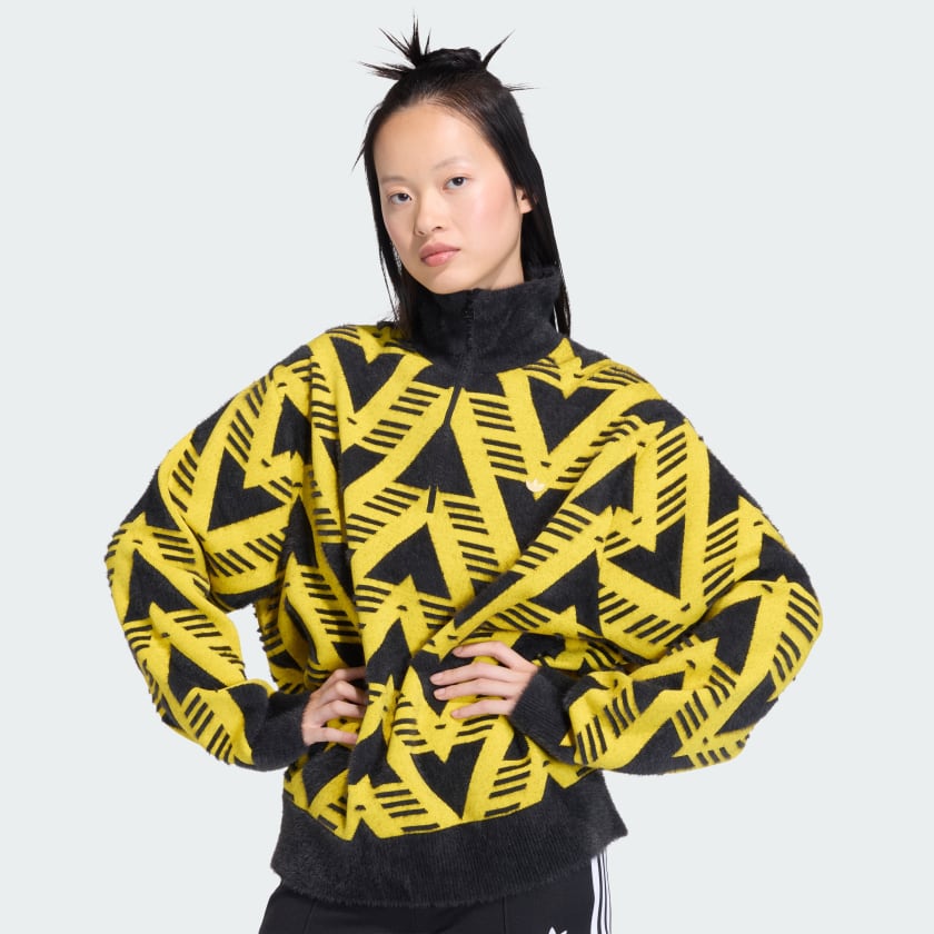 adidas Women's Knitted Half-zip Sweater | ShopSimon