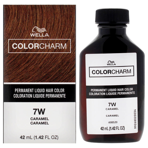 Wella Color Charm Permanent Liquid Hair Color - 7w Caramel By For ...