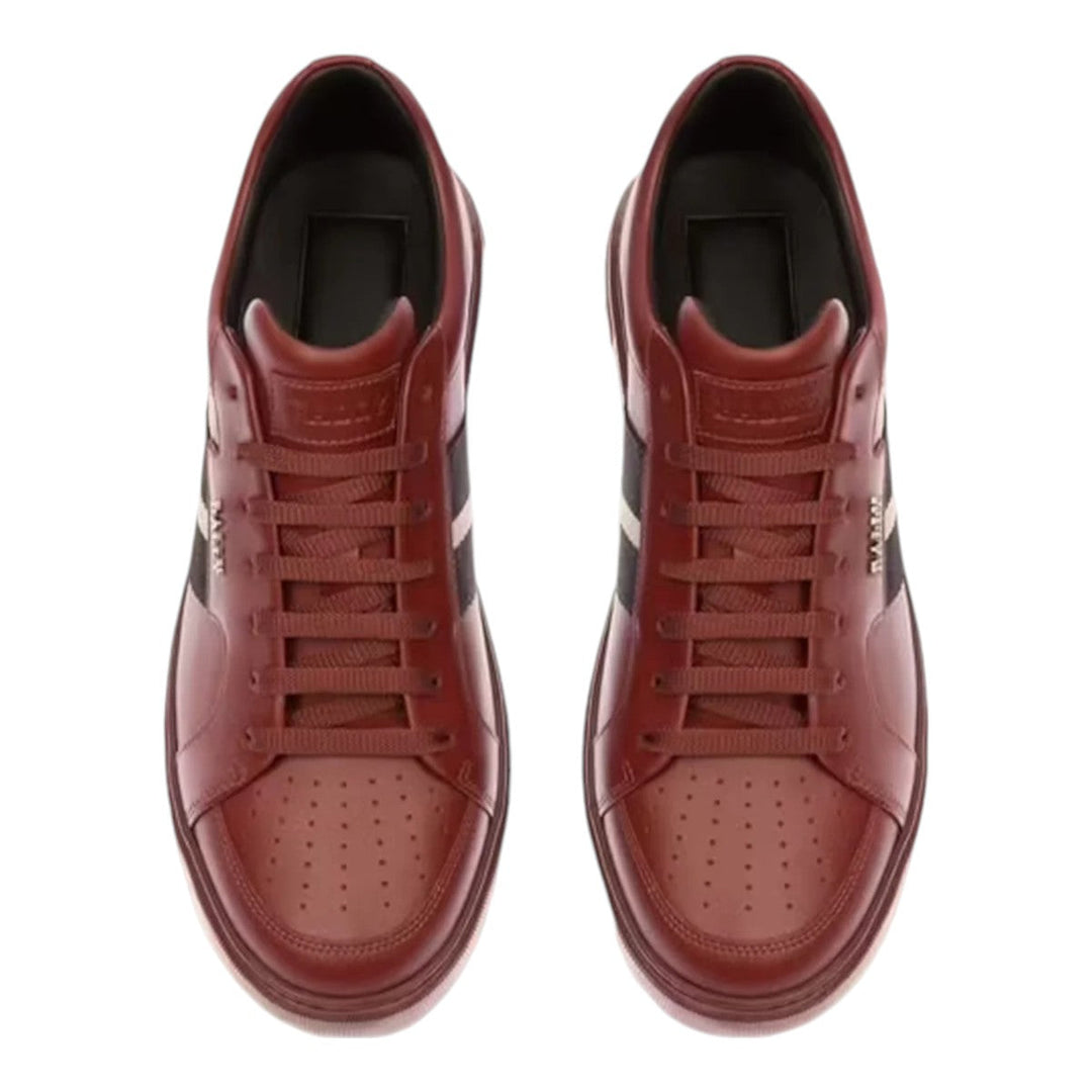 BALLY モカシン WABLER/66 赤 43 New $550 Bally Men Zibler Leather Sneakers Shoes Red 7 US
