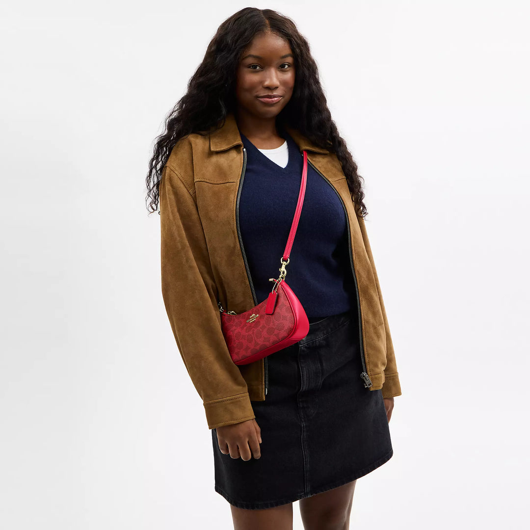 Coach Outlet Teri Mini Crossbody Bag In Signature Canvas Coach Outlet Teri Mini Crossbody Bag In Signature Canvas
