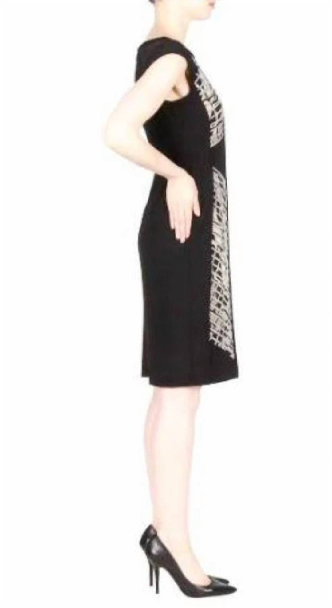 joseph ribkoff sheer panel dress Joseph Ribkoff Mesh Panel Dress Style 211105