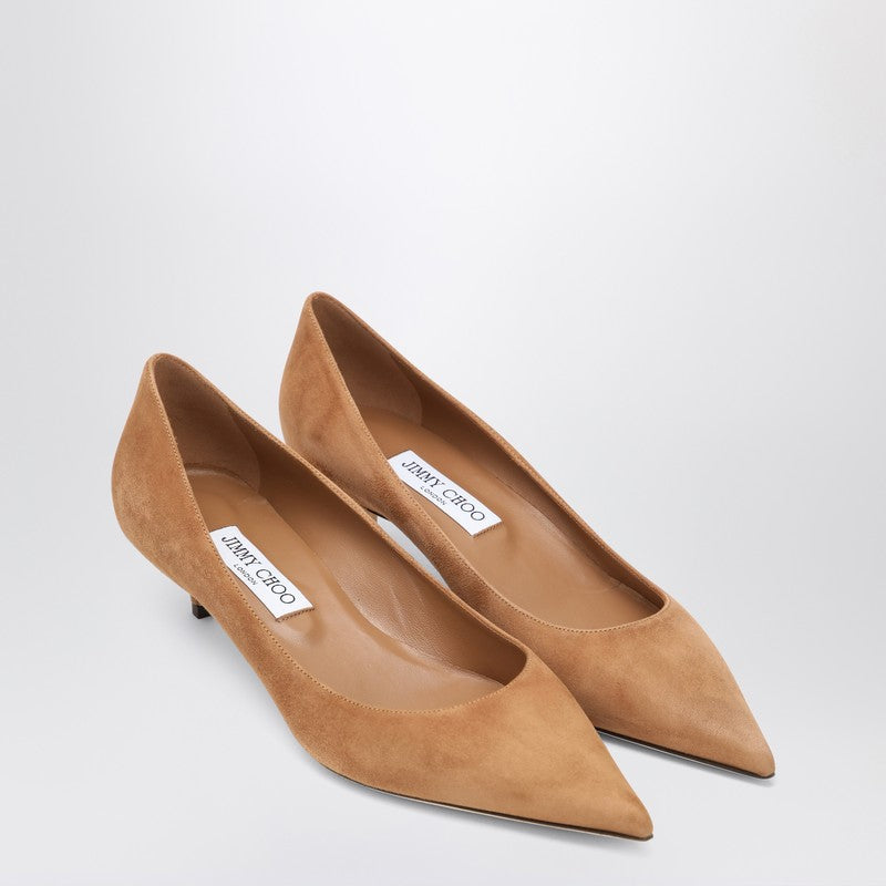 シューズ・サンダルその他 Jimmy Choo Decollete Amelia in suede color Toffee Jimmy Choo Women's Décolleté Amelia In Suede Color Toffee