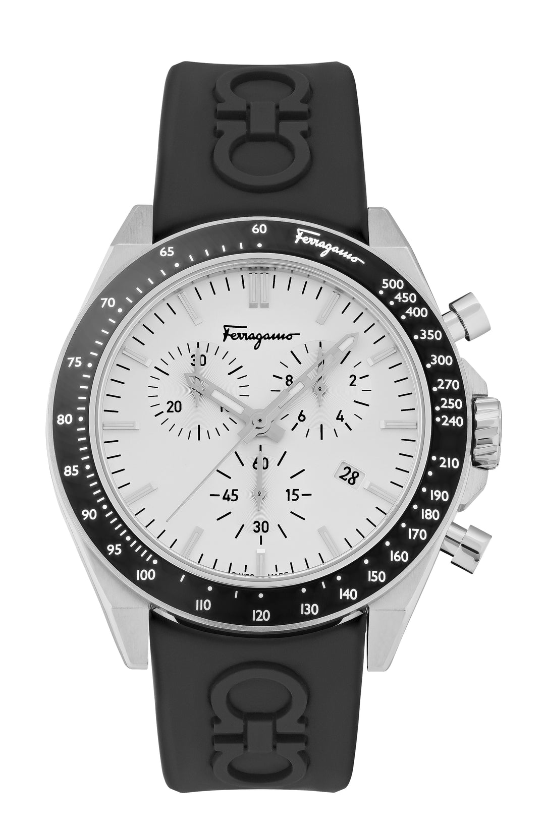 SALVATORE FERRAGAMO クラヒアフリントハント 321131 785719001 Amazon.com: SALVATORE FERRAGAMO Grey Gradient Round Ladies