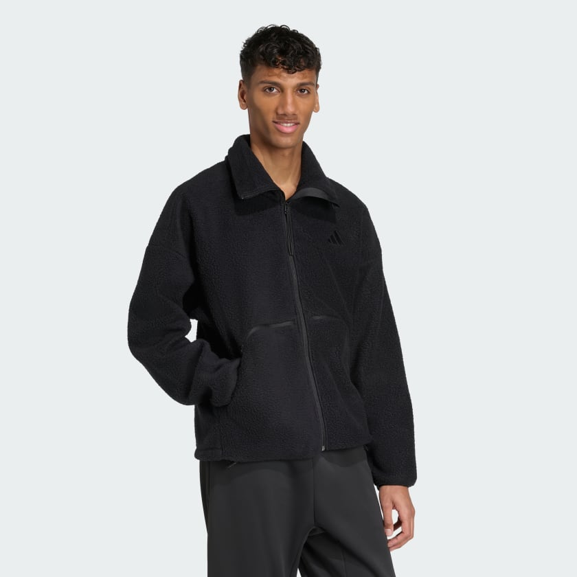 adidas Men's City Tech High Pile Fleece Full-zip Jacket | ShopSimon