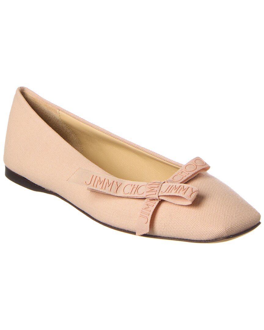 【JIMMY CHOO】送料/関税込 VEDA BALLERINA FLAT SHOES Veda leather ballet flats in black - Jimmy Choo | Mytheresa