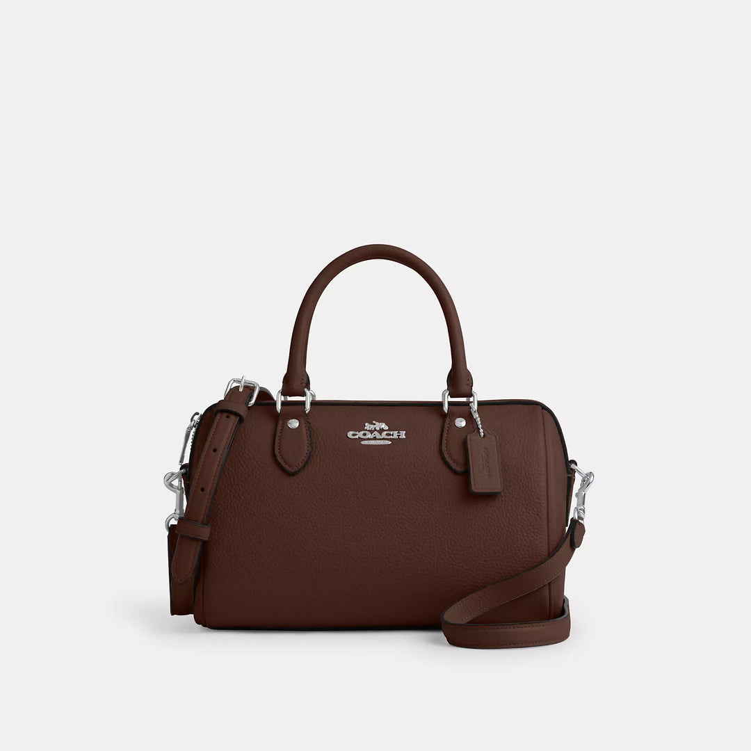 コーチ / ROWAN SATCHEL / ブラウン ダークマゼンタ Coach Rowan Satchel In Colorblock | Brixton Baker