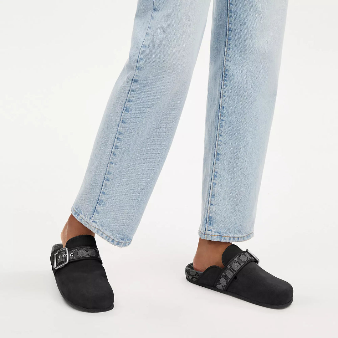 Coach Outlet Ashton Clog In Signature Jacquard | ShopSimon