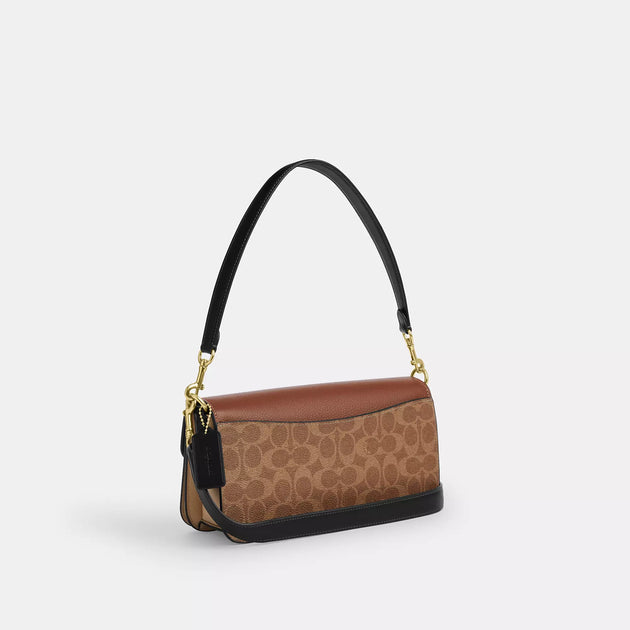 Coach Outlet Morgan Shoulder Bag In Colorblock Signature Canvas | ShopSimon
