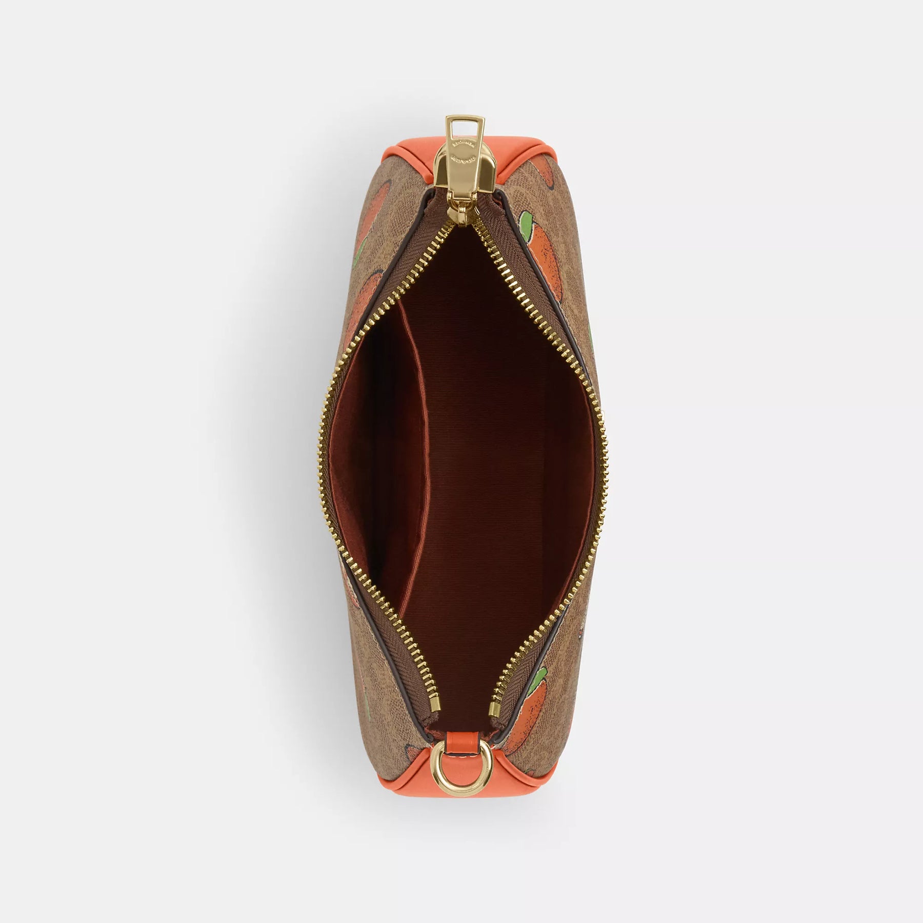 Coach Outlet Teri Shoulder Bag In Signature Canvas With Orange Coach Outlet Teri Shoulder Bag In Signature Canvas With Orange