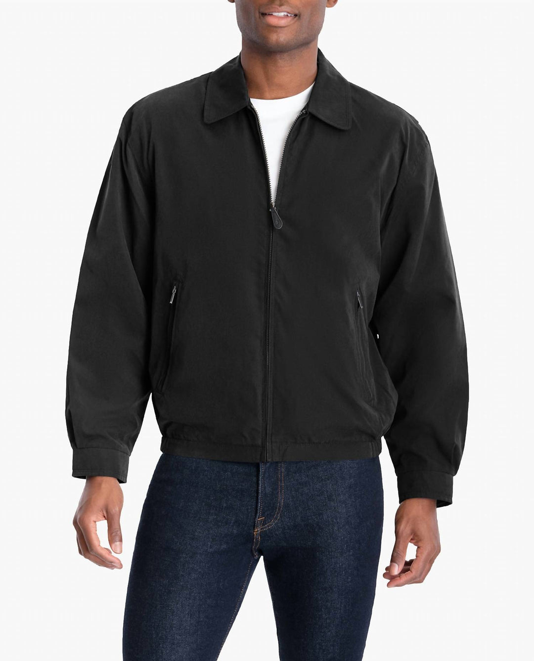 London Fog Big Men's Auburn Light Weight Zip Front Golf Jacket In