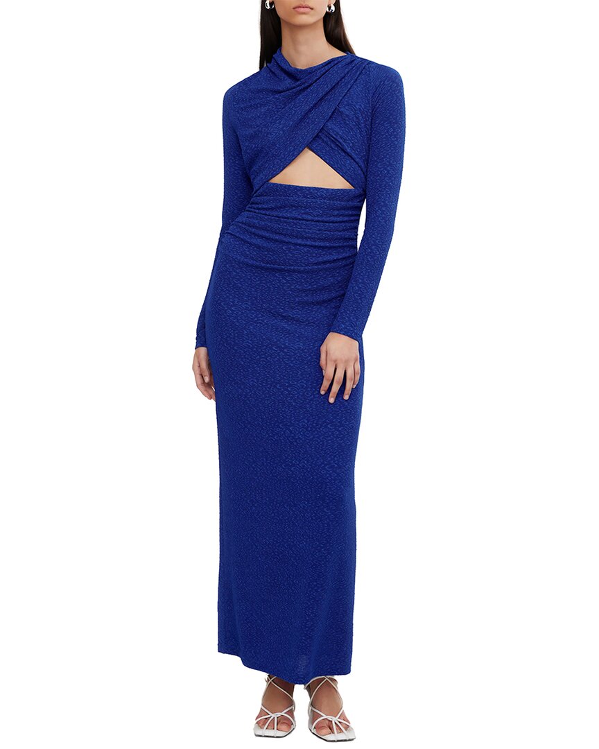 magical magnetism navy blue off the shoulder maxi dress Significant Other Anya Dress