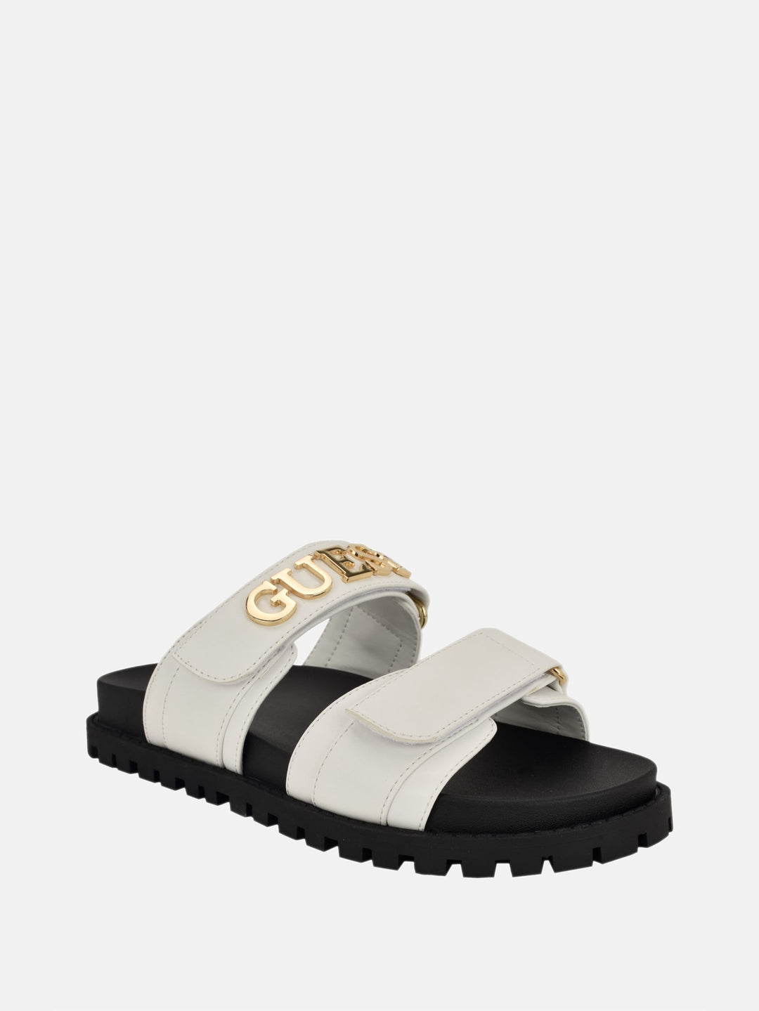 Guess Factory Stetsen Metal Guess Sandal Slide ShopSimon