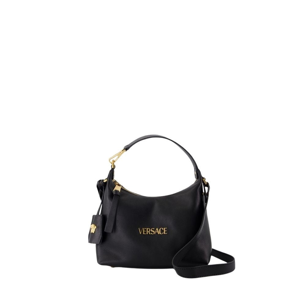 【関税込み】Hobo Shoulder Bag - Versace - Nylon - Black Versace Hobo Shoulder Bag - Nylon - Black | ModeSens