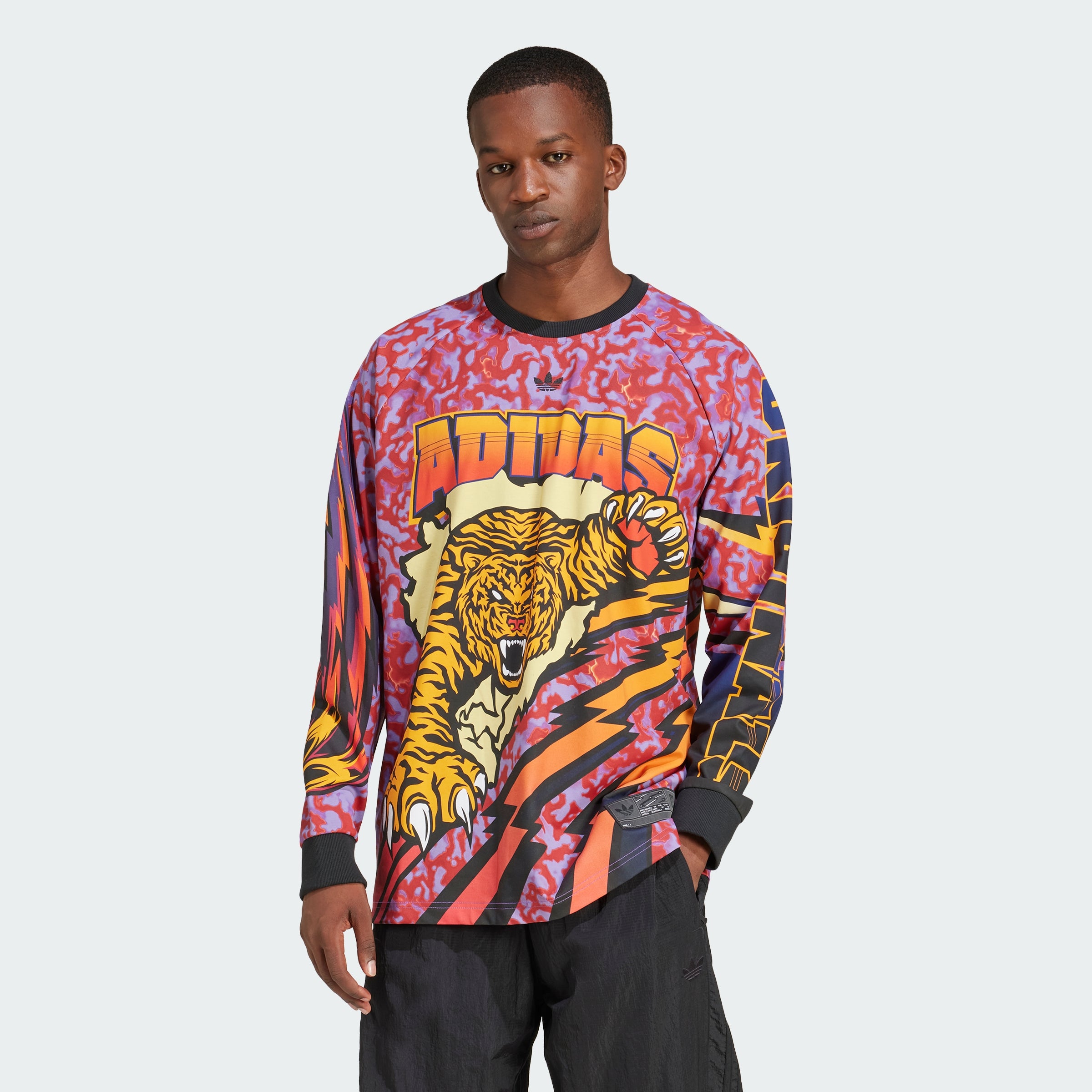 ◆adidas◆ ADILENIUM 3 Long Sleeve Graphic Tee Better Scarle adidas Adilenium Season 3 Long Sleeve Graphic Tee Better