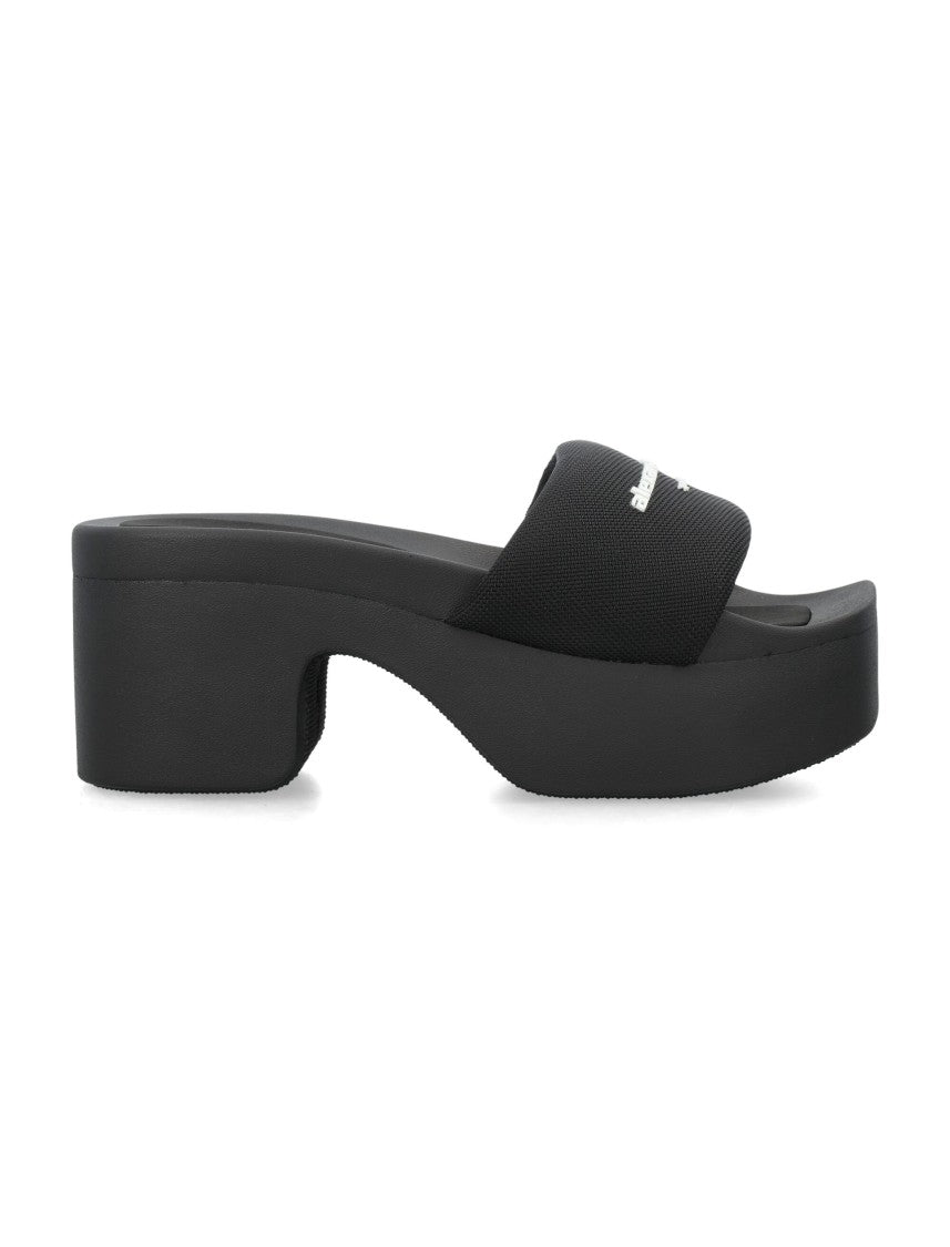 Alexander Wang Logo Platform Slide | ShopSimon
