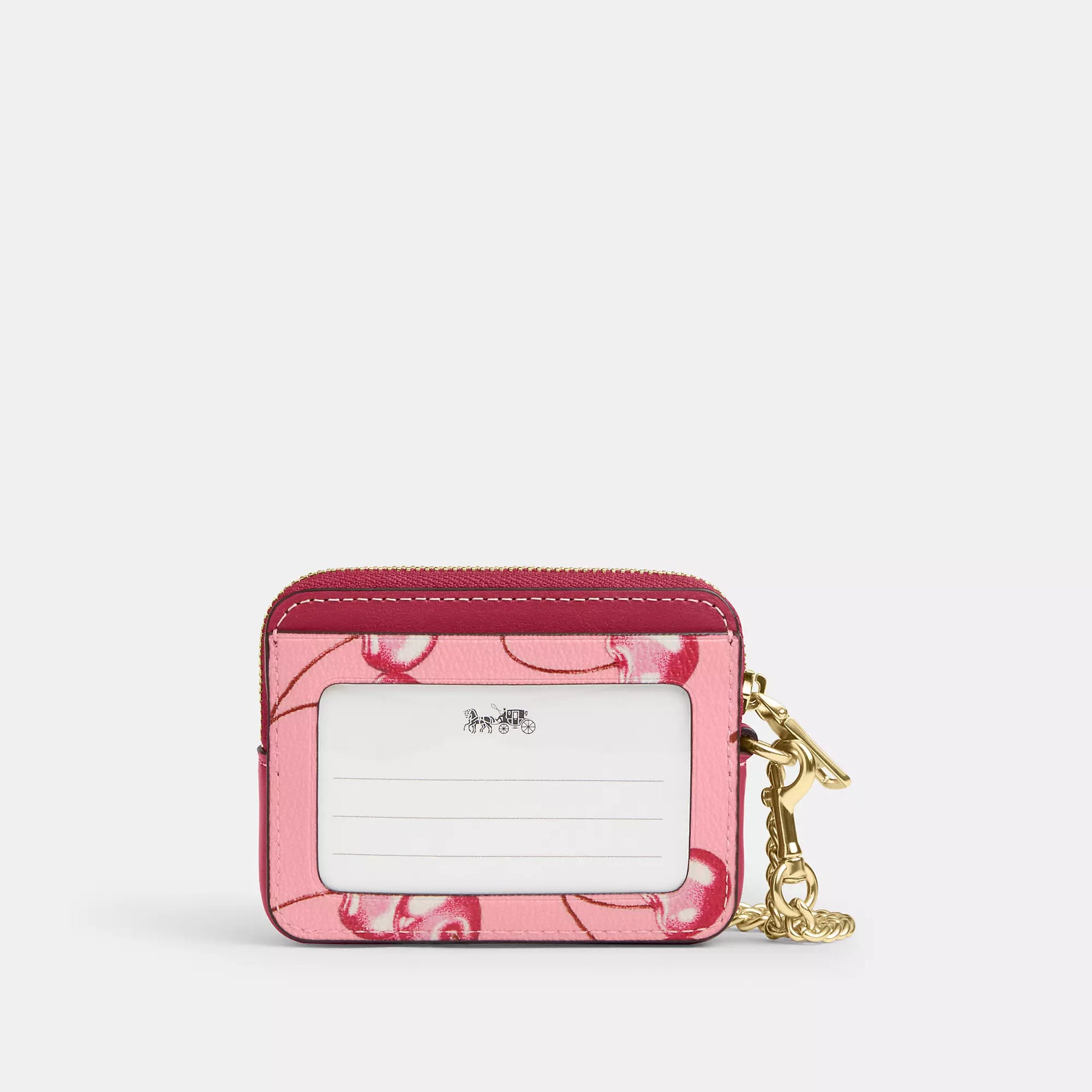 Coach Outlet Zip Card Case With Cherry Print | ShopSimon