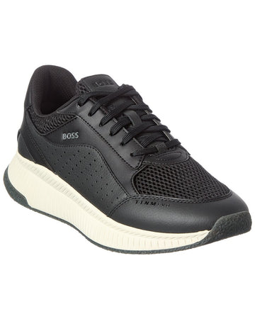Hugo Boss Men's Ttnm Evo Leather Running Sneaker only $99.99