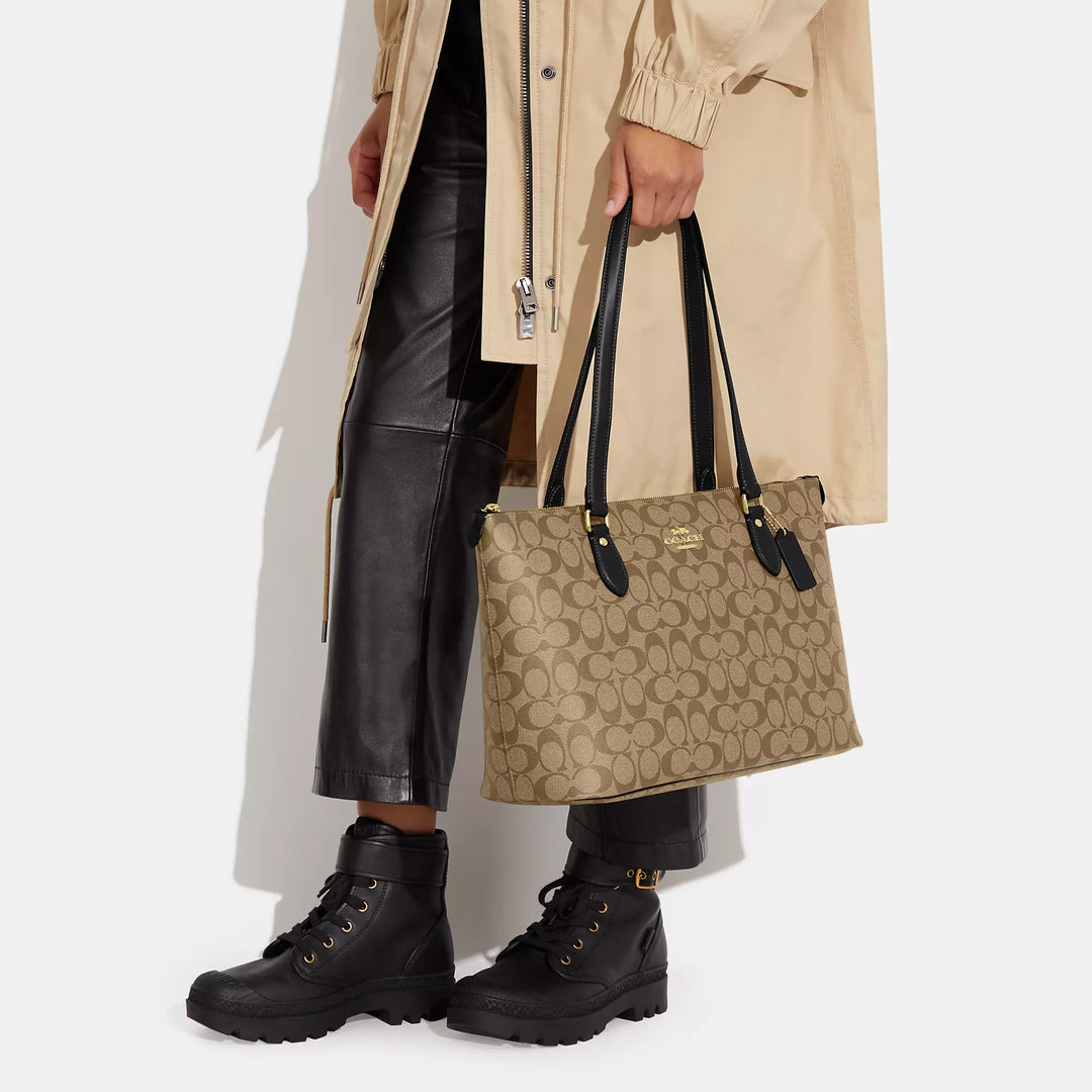 Coach Outlet Gallery Tote Bag In Signature Canvas | ShopSimon