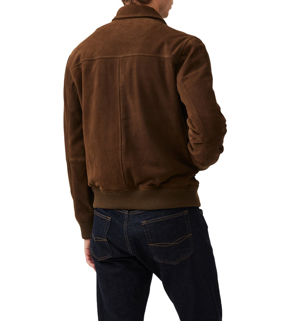 Redvale Leather Rodd Rodd & Gunn Redvale Sheepskin Suede Bomber Jacket | ShopSimon