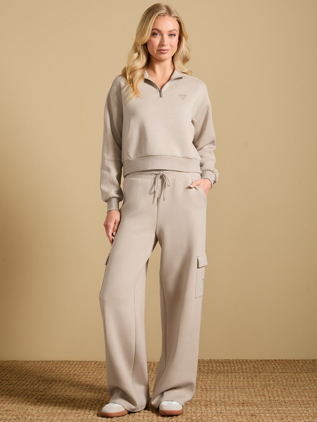 Guess Factory Nessa Half-Zip Sweatshirt | ShopSimon