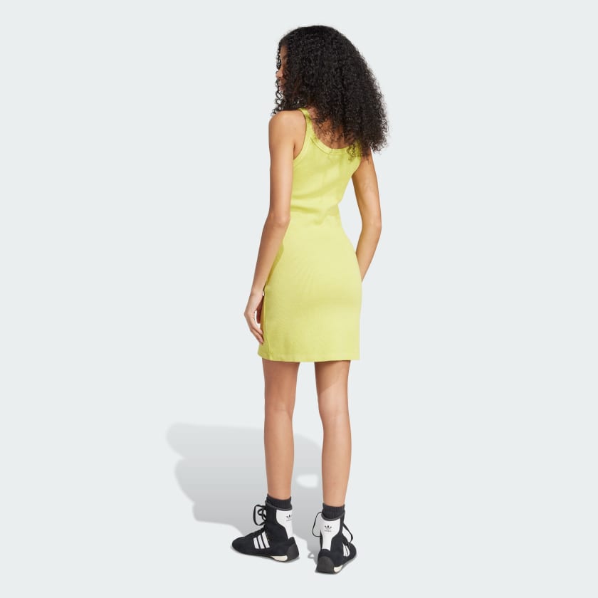 adidas ribbed mini dress adidas Originals Ribbed Mini Women's Dress, Pink, Size: Small