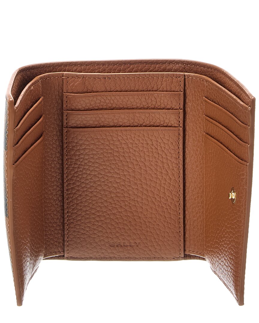 Bally Pennant Leather Card Holder | ShopSimon