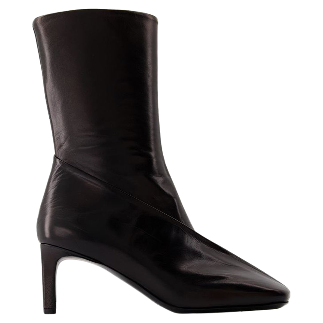 Jil Sander Ankle Boots - - Leather - Black | ShopSimon