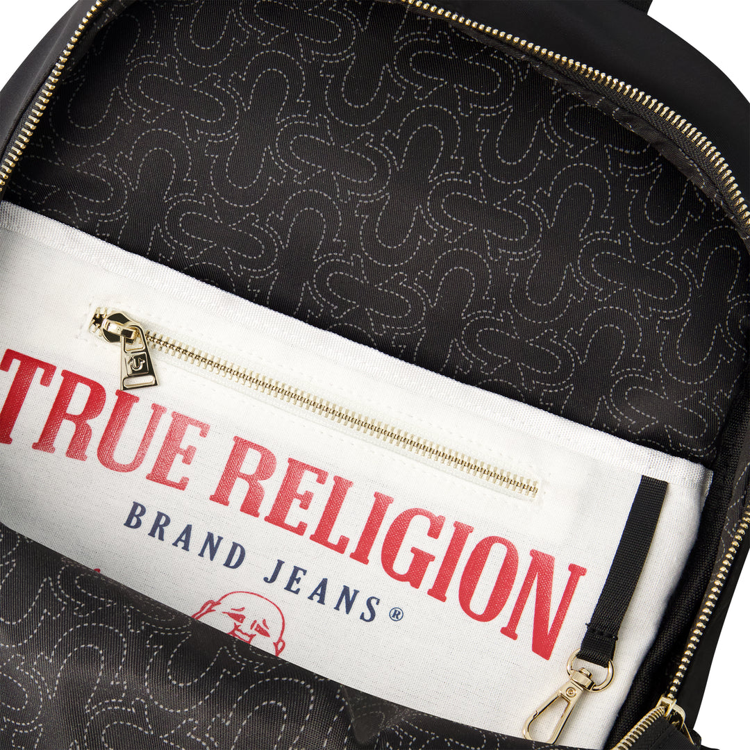 True Religion Zip Pocket Horseshoe Backpack | ShopSimon