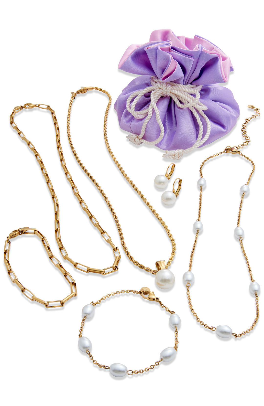 SAVVY CIE JEWELS 18K GOLD PLATED PIECE JEWELRY SET ShopSimon