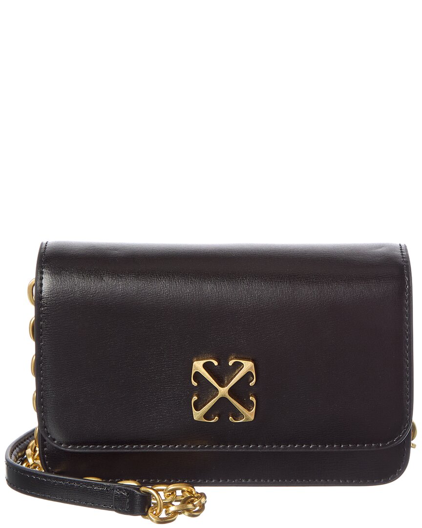 OFF WHITE Off-White Leather Wallet On A Chain | ShopSimon