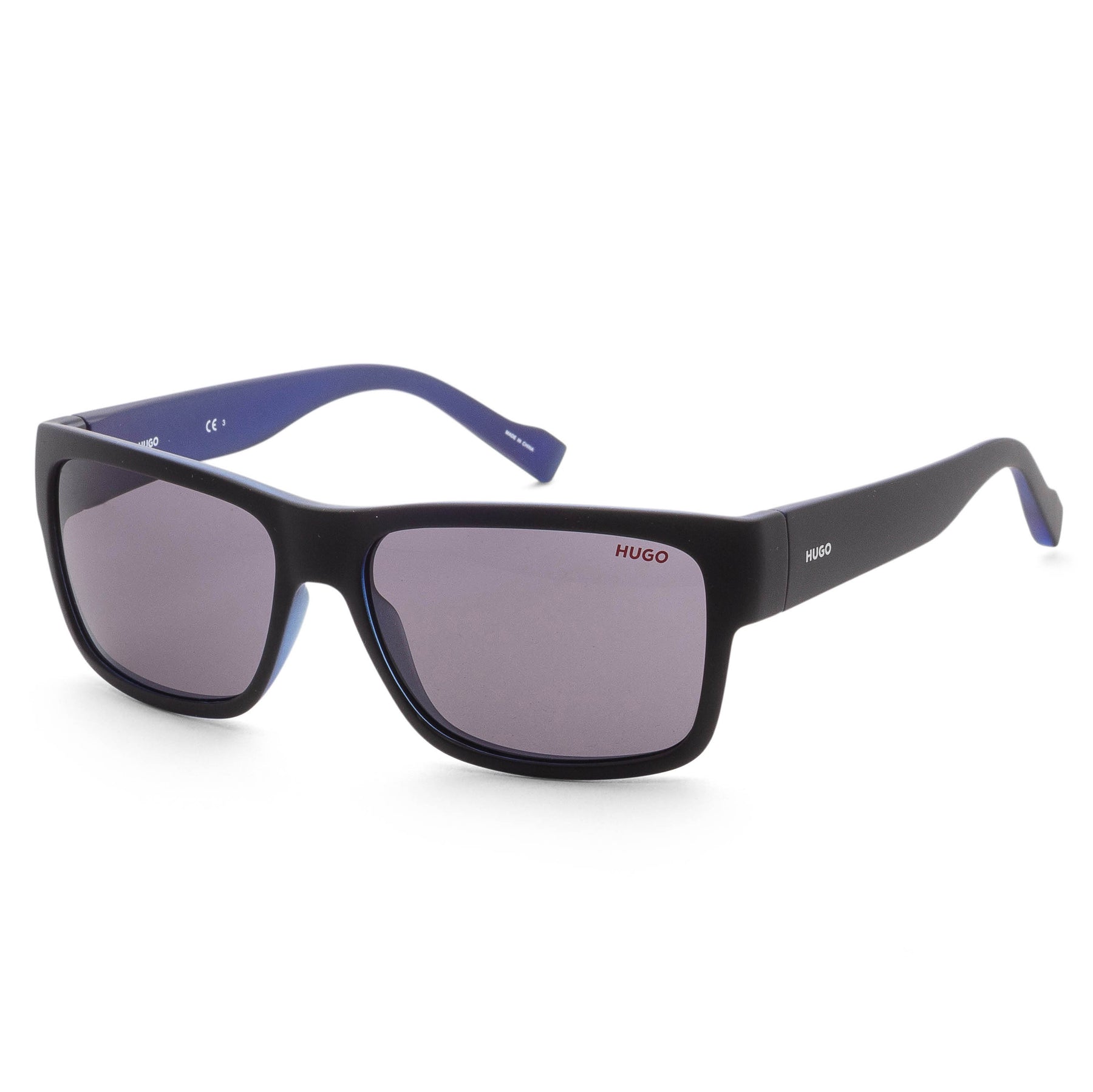 Hugo Boss Men's 58mm Black Rectangular Sunglasses