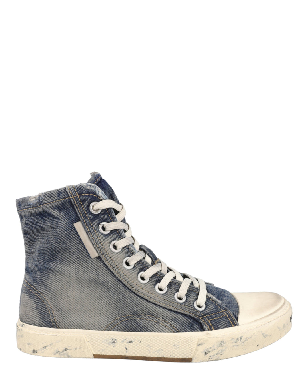 Balenciaga Paris Denim High-Top Sneakers | ShopSimon