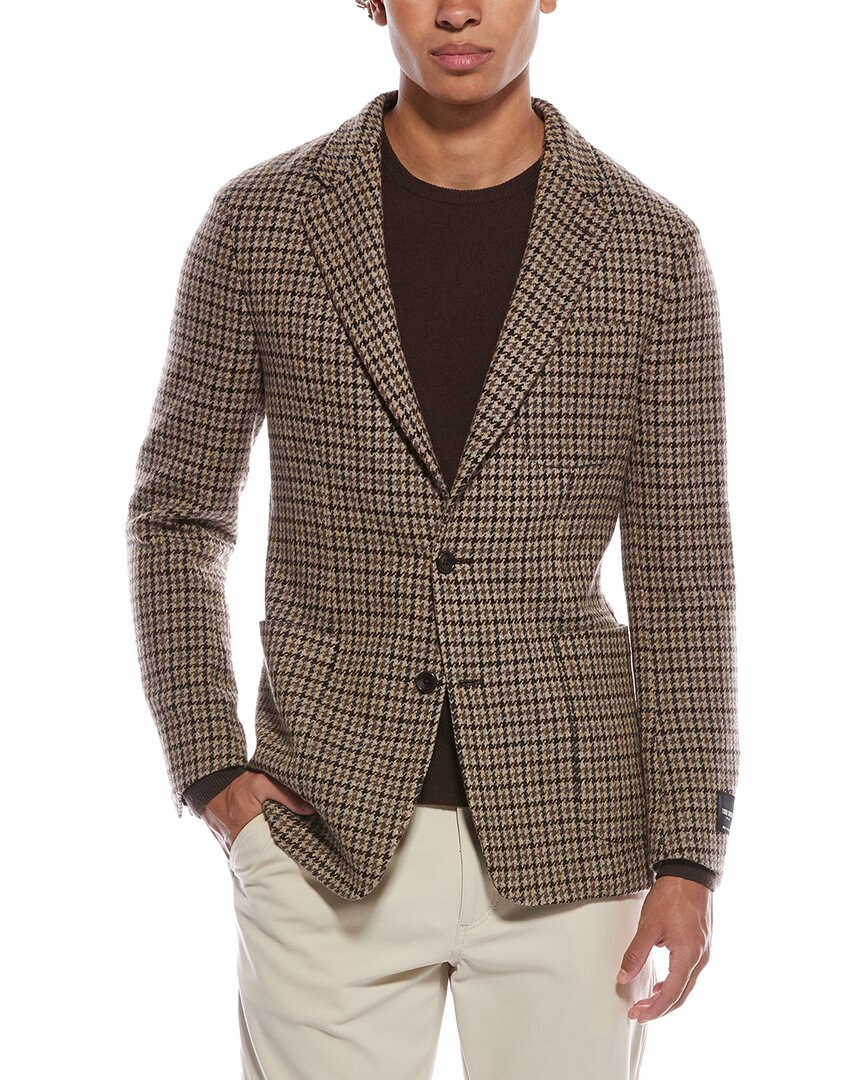 TODD SNYDER Wool-blend Houndstooth Sport Jacket | ShopSimon