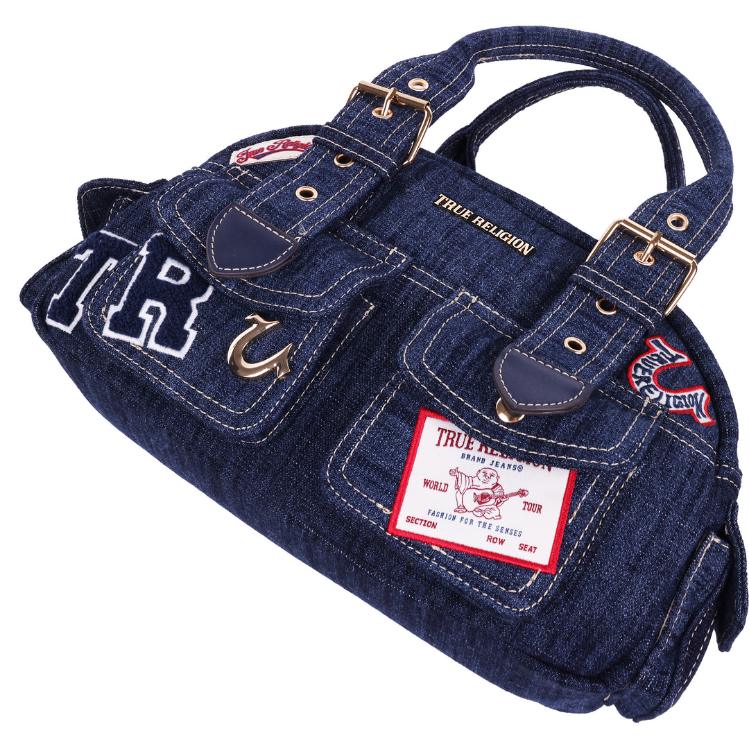 True Religion Multi Patch Satchel | ShopSimon