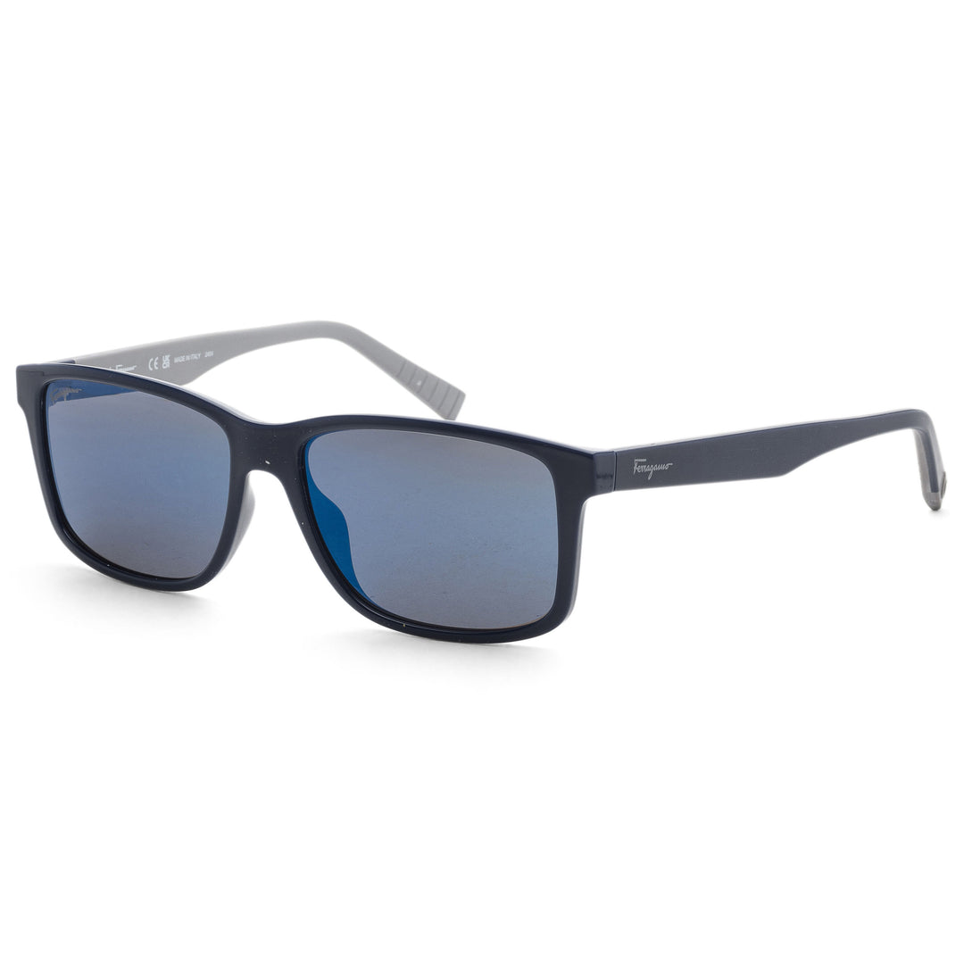 SALVATORE FERRAGAMO 57mm Square Sunglasses Blue SF960S Made In Italy Salvatore Ferragamo Square Sunglasses – Zulily main image 2