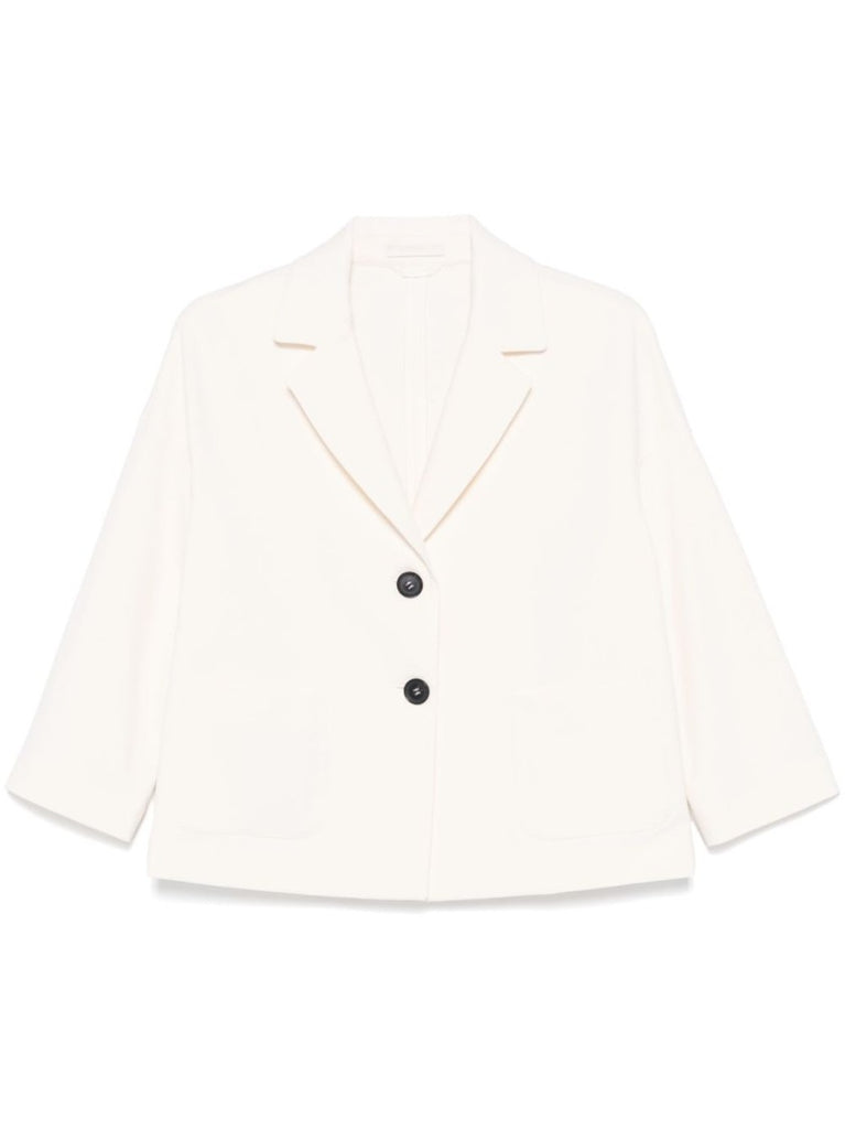 Circolo 1901 Single-Breasted White Jacket | ShopSimon
