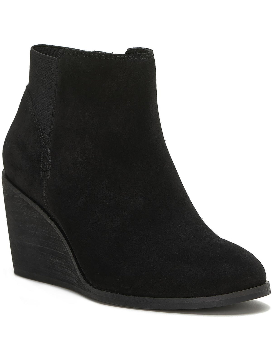 LuckyBrand Women’s Zollie deals Suede Ankle Wedge