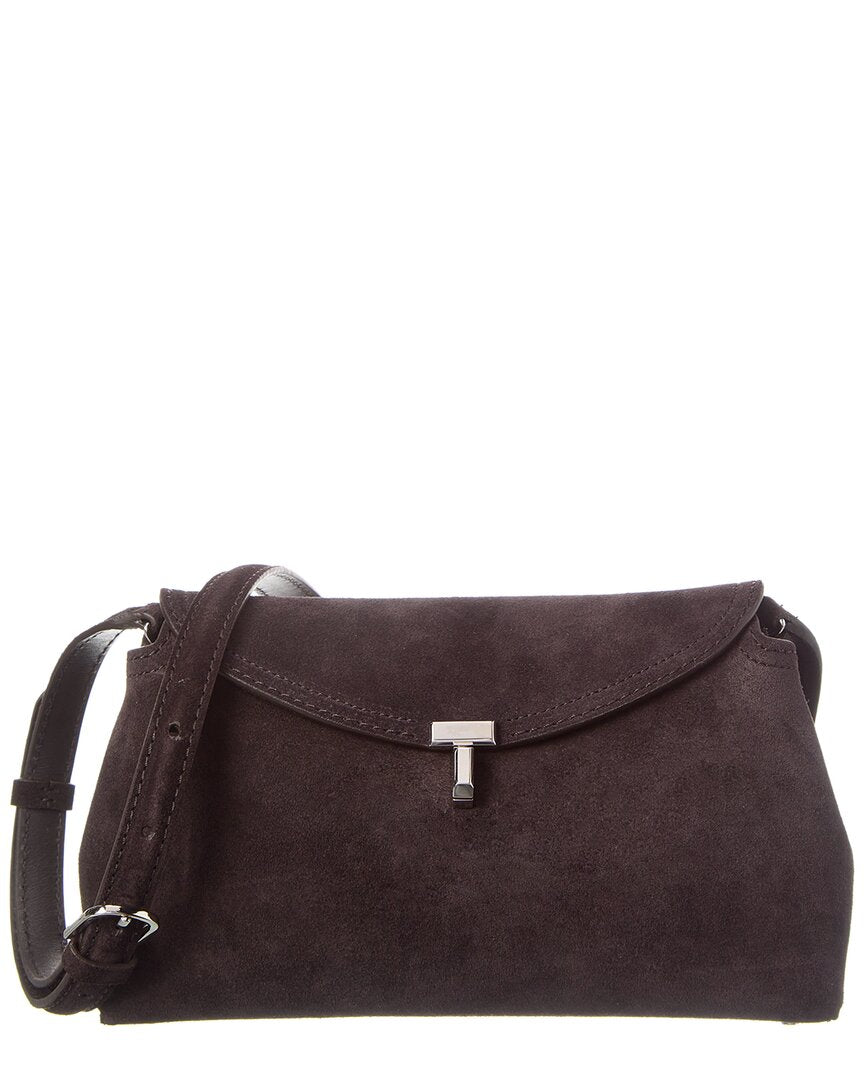 TOTEME T Lock Suede Satchel | ShopSimon