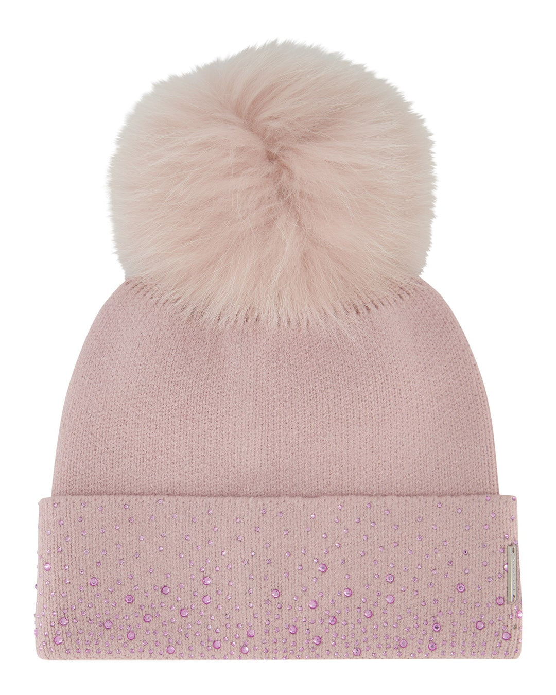 Gorski Knit Hat with Fox Pompom | ShopSimon display picture 3