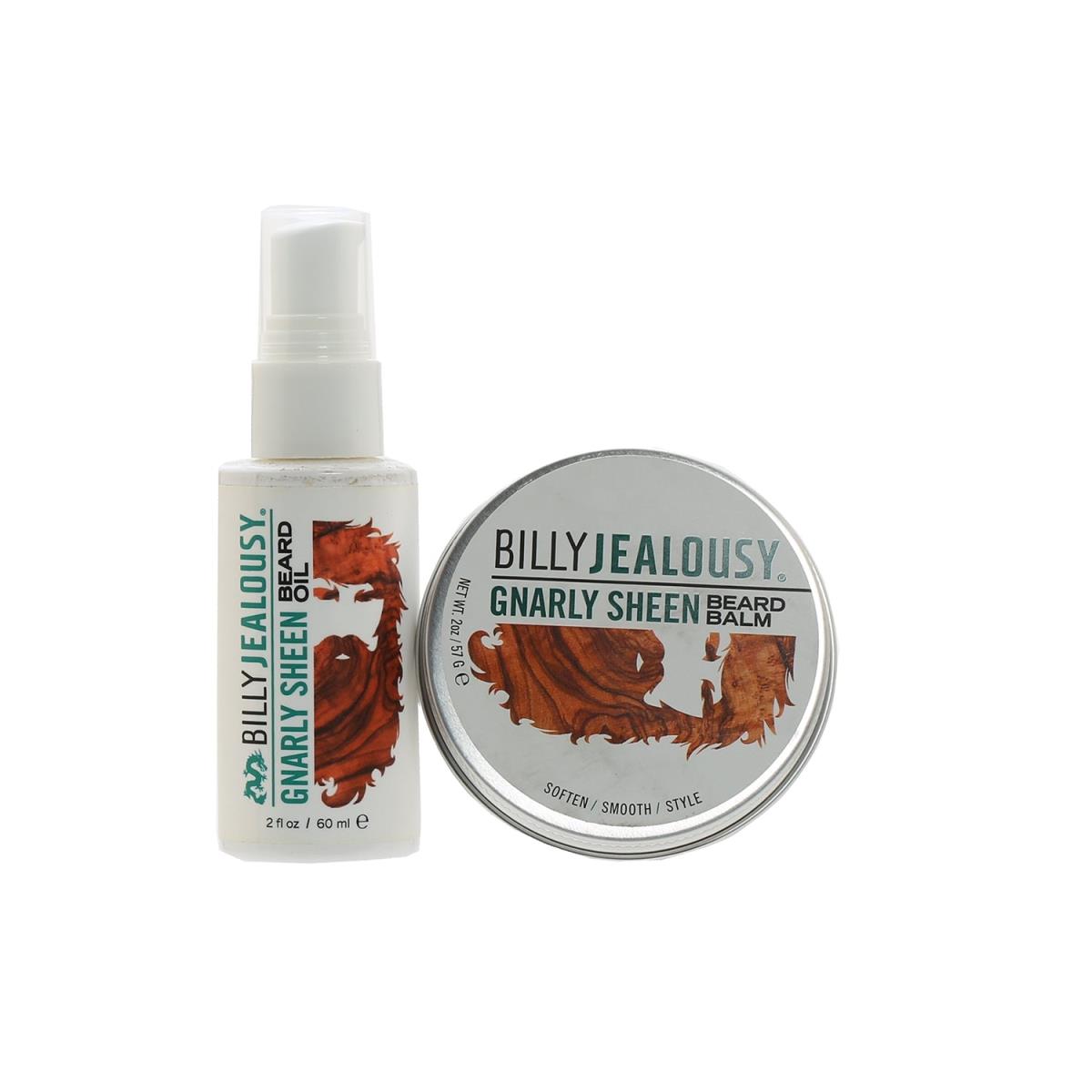 Billy Jealousy Billy Jealousy Gnarly Sheen Beard Balm & Oil Duo Set for Men,Specials : American Fashion Style Bags On Sale