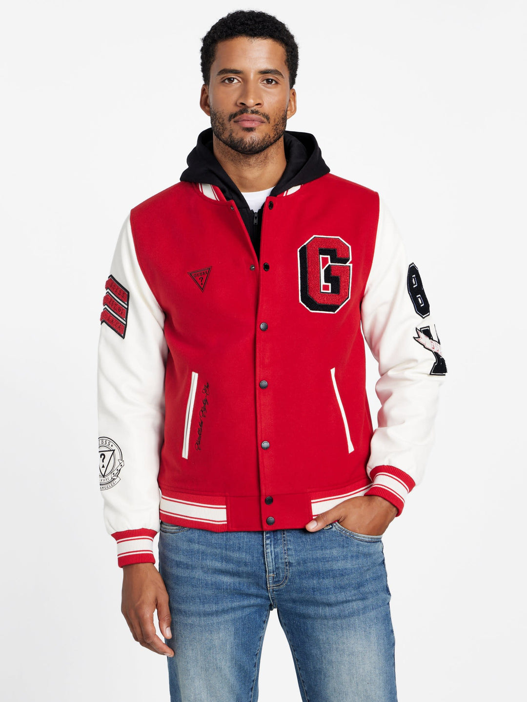 Guess Factory Lark Varsity Jacket | ShopSimon
