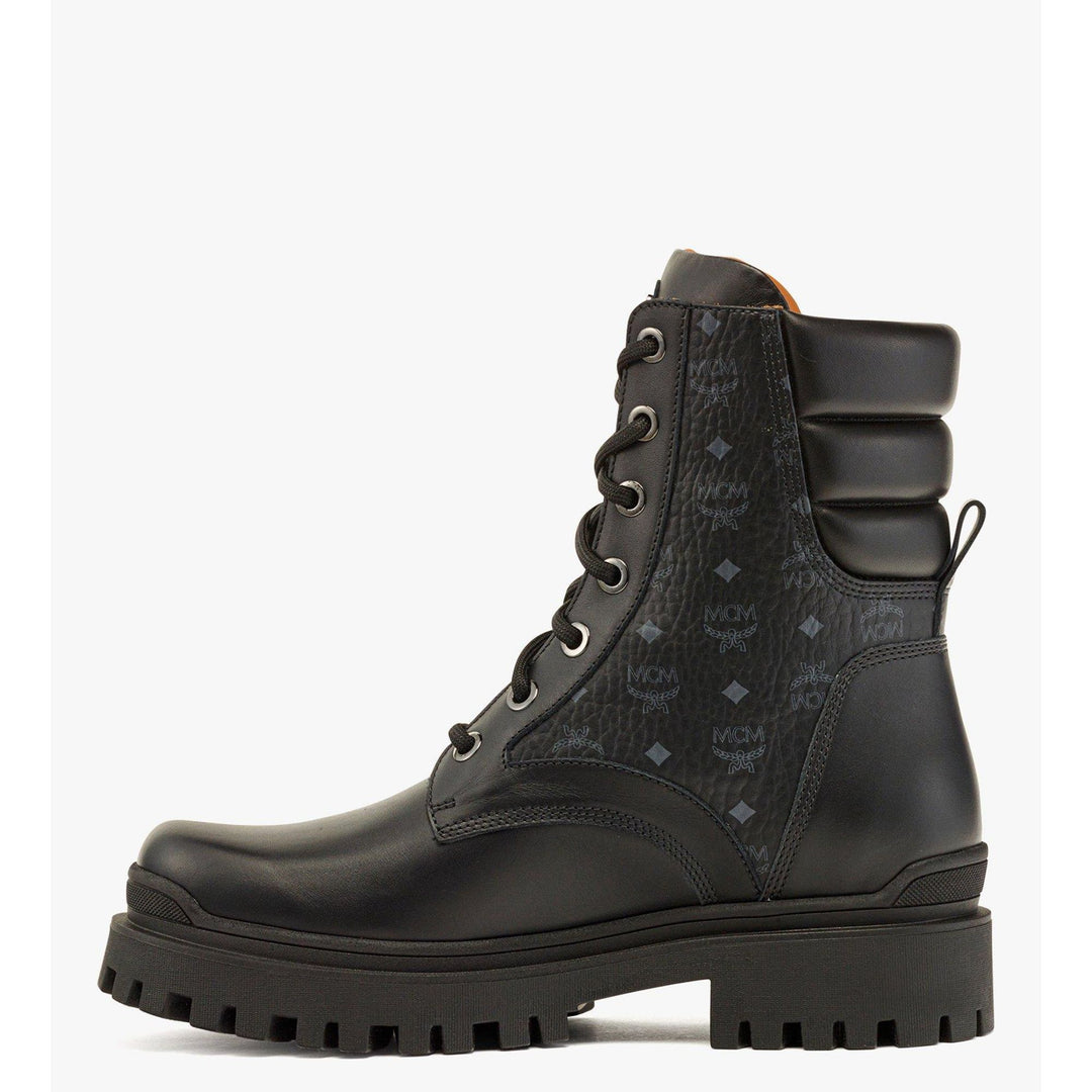 Mcm Visetos Boots In Calf Leather | ShopSimon display picture 2