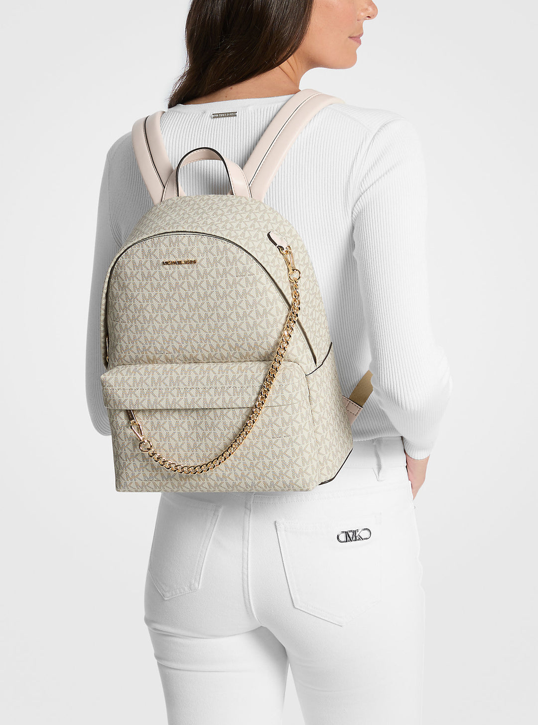 Michael Kors Outlet Slater Medium Signature Logo Backpack | ShopSimon