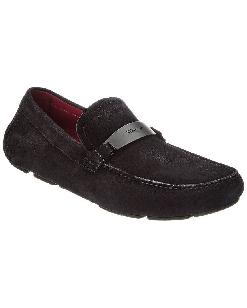 Salvatore Ferragamo Ferragamo Switch Light Suede Driver | ShopSimon
