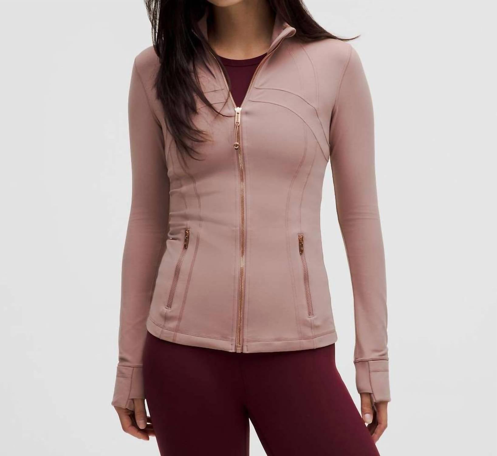 lululemon Define Nulu Jacket In Twilight Rose / Rose Gold | ShopSimon
