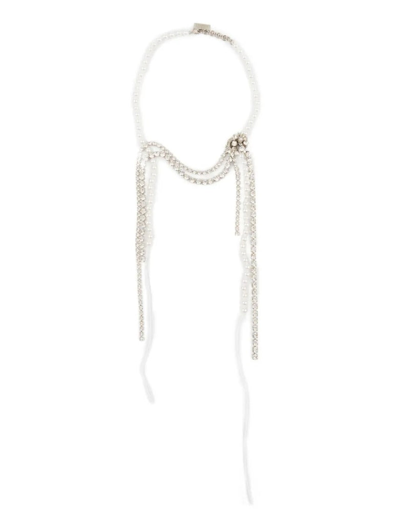 ネックレス・ペンダント Mm6 By Maison Margiela Dangle Necklace With Faux-Pearl Mm6 By Maison Margiela Dangle Necklace With Faux-Pearl