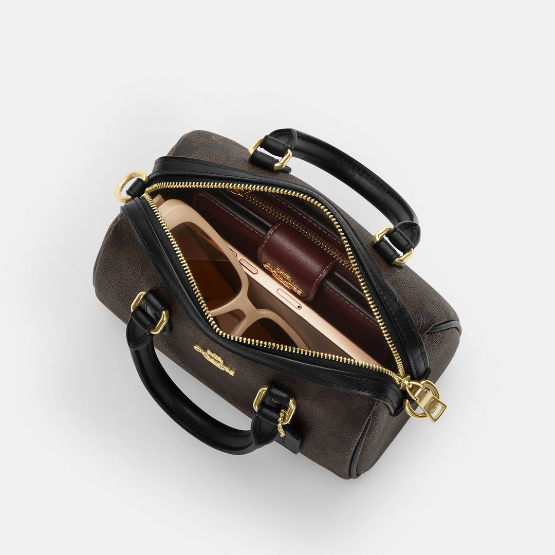 Coach Outlet Mini Rowan Crossbody Bag In Signature Canvas | ShopSimon