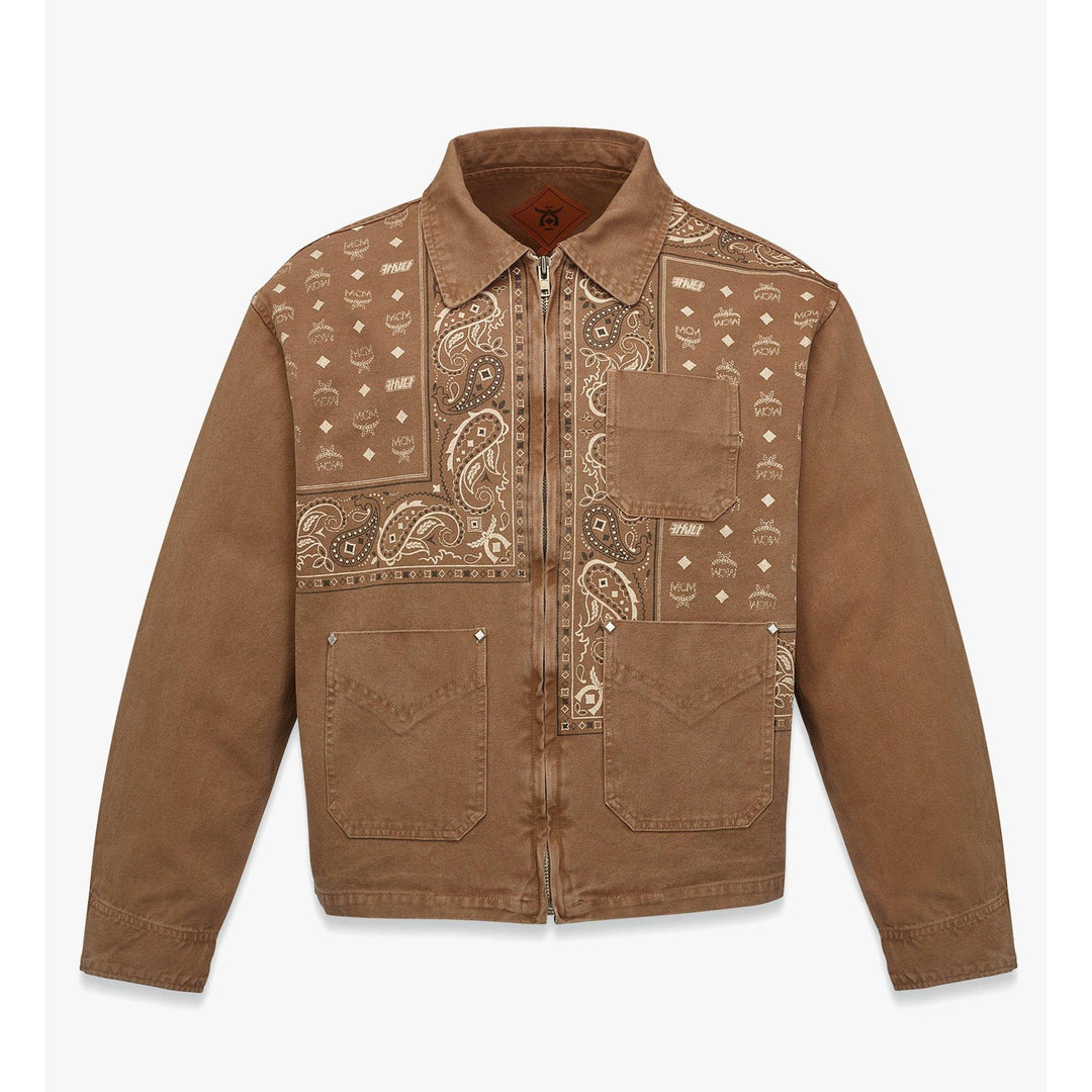 Mcm X Kasina Bandana Monogram Jacket In Oxford Cotton | ShopSimon